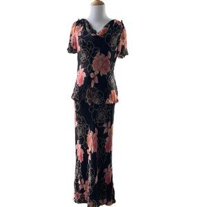 Spenser Jeremy 100% Silk Floral Dress